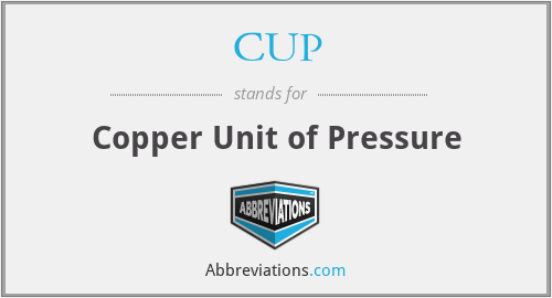 What does pressure unit stand for?